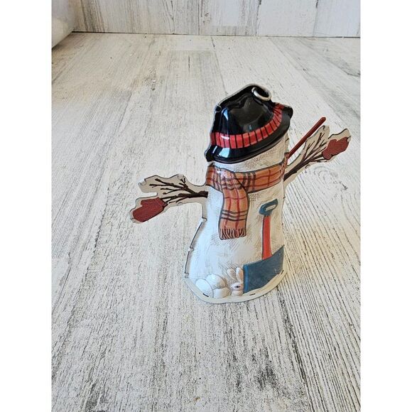 Hallmark medal snowman 1997 broom ornament Xmas tree - Picture 4 of 6